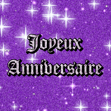 Joyeux Anniversaire, carte pailletée 3