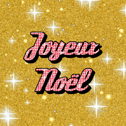 Joyeux Noël, carte pailletée 4