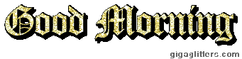 Good Morning glitter GIF