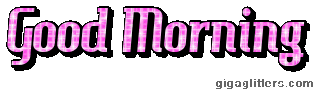 Good Morning glitter GIF 8