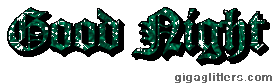 Good Night glitter GIF 12