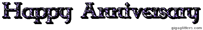 Happy Anniversary glitter GIF 2