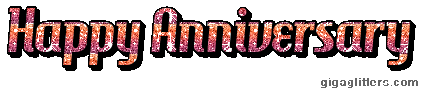 Happy Anniversary glitter GIF 3