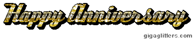 Happy Anniversary glitter GIF 5