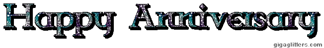 Happy Anniversary glitter GIF 6