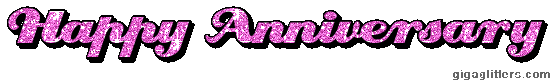 Happy Anniversary glitter GIF 7