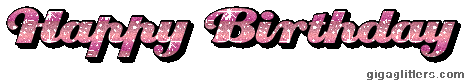 Happy Birthday glitter GIF
