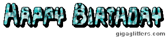Happy Birthday glitter GIF 5
