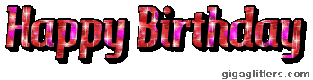 Happy Birthday glitter GIF 6