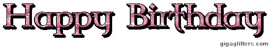 Happy Birthday glitter GIF 7