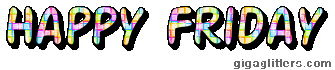 Happy Friday glitter GIF 1