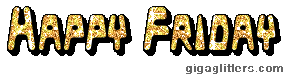 Happy Friday glitter GIF 2