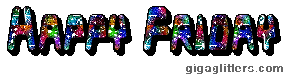 Happy Friday glitter GIF 6
