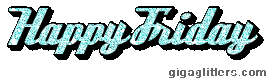 Happy Friday glitter GIF 9