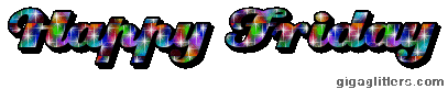 Happy Friday glitter GIF 11