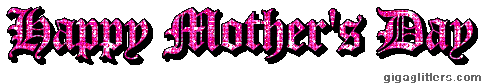 Happy Mother's Day glitter GIF