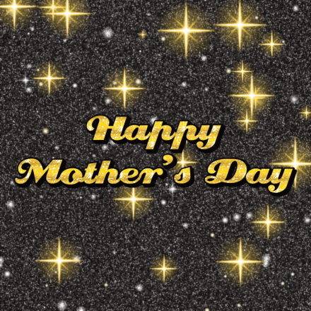 Happy Mother's Day glitter card 2, sparkly animated GIF