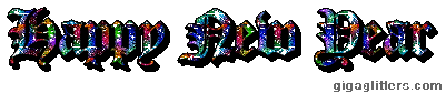 Happy New Year glitter GIF 8