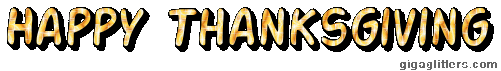 Happy Thanksgiving glitter GIF 5