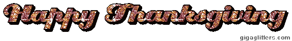 Happy Thanksgiving glitter GIF 6
