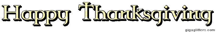 Happy Thanksgiving glitter GIF 8