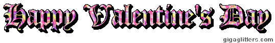 Happy Valentine's Day glitter GIF 6