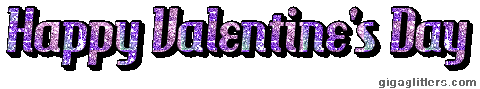 Happy Valentine's Day glitter GIF 7