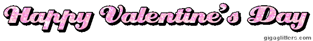 Happy Valentine's Day glitter GIF 9