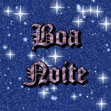 Boa Noite, cartão com brilho 1