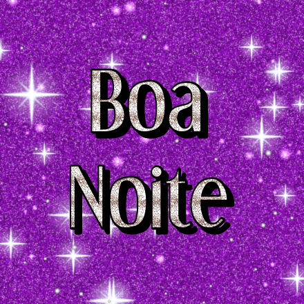 Boa Noite, cartão com brilho 3