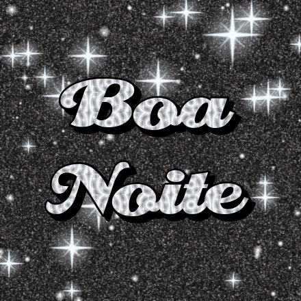 Boa Noite, cartão com brilho 4