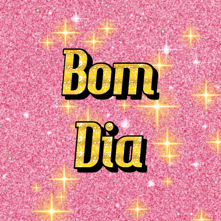 Bom Dia, cartão com brilho 3