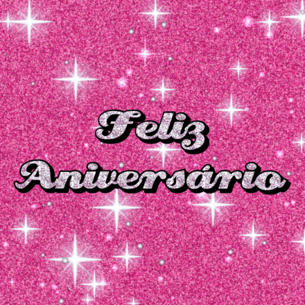Feliz Aniversário, cartão com brilho 1