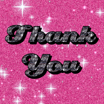 Thank You glitter card