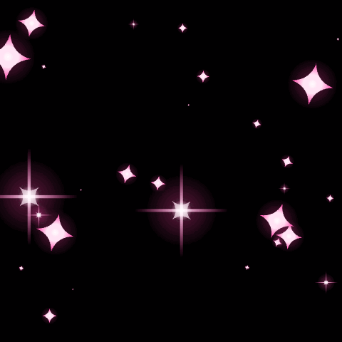 Pink sparkle overlay on black GIF