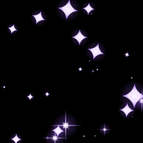 Purple sparkle overlay on black GIF