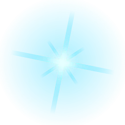 Aqua starburst PNG, transparent