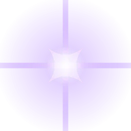 Purple star flare PNG, transparent