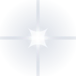 Silver star flare PNG, transparent